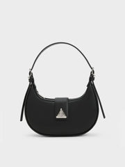 Charles & Ke*th -Trice Belted Shoulder Bag - Noir