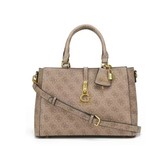 Gues* - G James 4G peony logo handbag - Brown