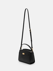 Pedr*-Belted Canvas Handbag -Black