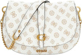 Gues* - Kuba Mini Crossbody Flap XS Logo-WHITE MULTI