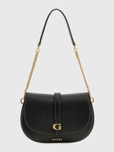 Gues* - Kuba Mini Crossbody Flap XS Logo-BLACK
