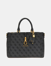 Gues* - G James 4G peony logo handbag - Black
