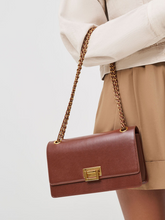 Charles & Ke*th - Metallic Accent Front Flap Bag - Brown