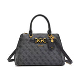Gues* - Malva Girlfriend Black Satchel Bag - COAL