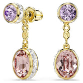Swar*vski -Chroma drop earrings Mixed cuts, Multicolored, 18K gold finish-5738478