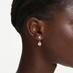 Swar*vski -Chroma drop earrings Mixed cuts, Multicolored, 18K gold finish-5738478