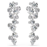 Swar*vski -Constella drop earrings Mixed cuts, White, Rhodium plated-5732252