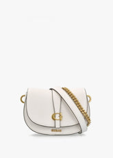 Gues* - Kuba Mini Crossbody Flap XS Logo- WHITE