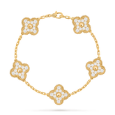 VCA-Vintage Alhambra bracelet, 5 motifs