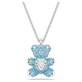 Swar*vski -Teddy pendant Bear, Blue, Rhodium plated-5737620