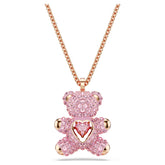 Swar*vski -Teddy pendant Bear, Pink, 18K rose gold finish-5642976