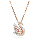 Swar*vski -Swan pendant Mixed cuts, Swan, pink-5732414