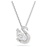 Swar*vski -Swan pendant Mixed cuts, Swan, white-5732412
