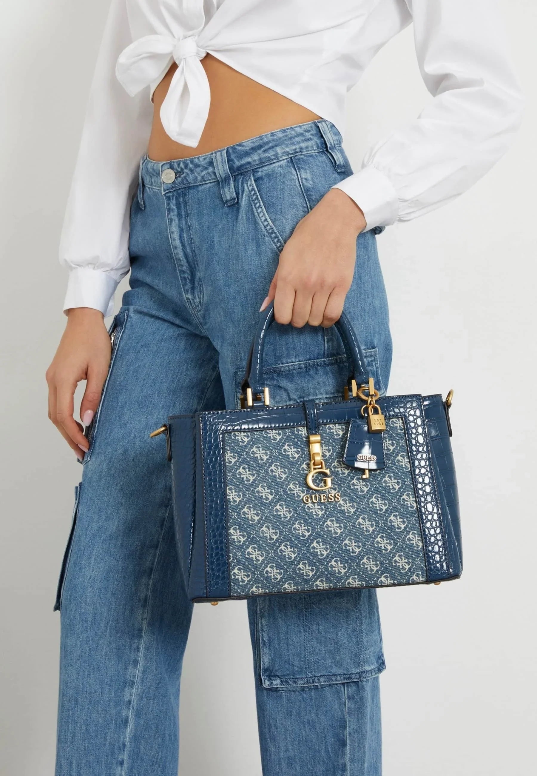 Gues* -  Women's James Handbag Convertible - Blue
