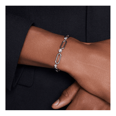 Swar*vski -Constella bracelet White, Gold-tone plated-5683353