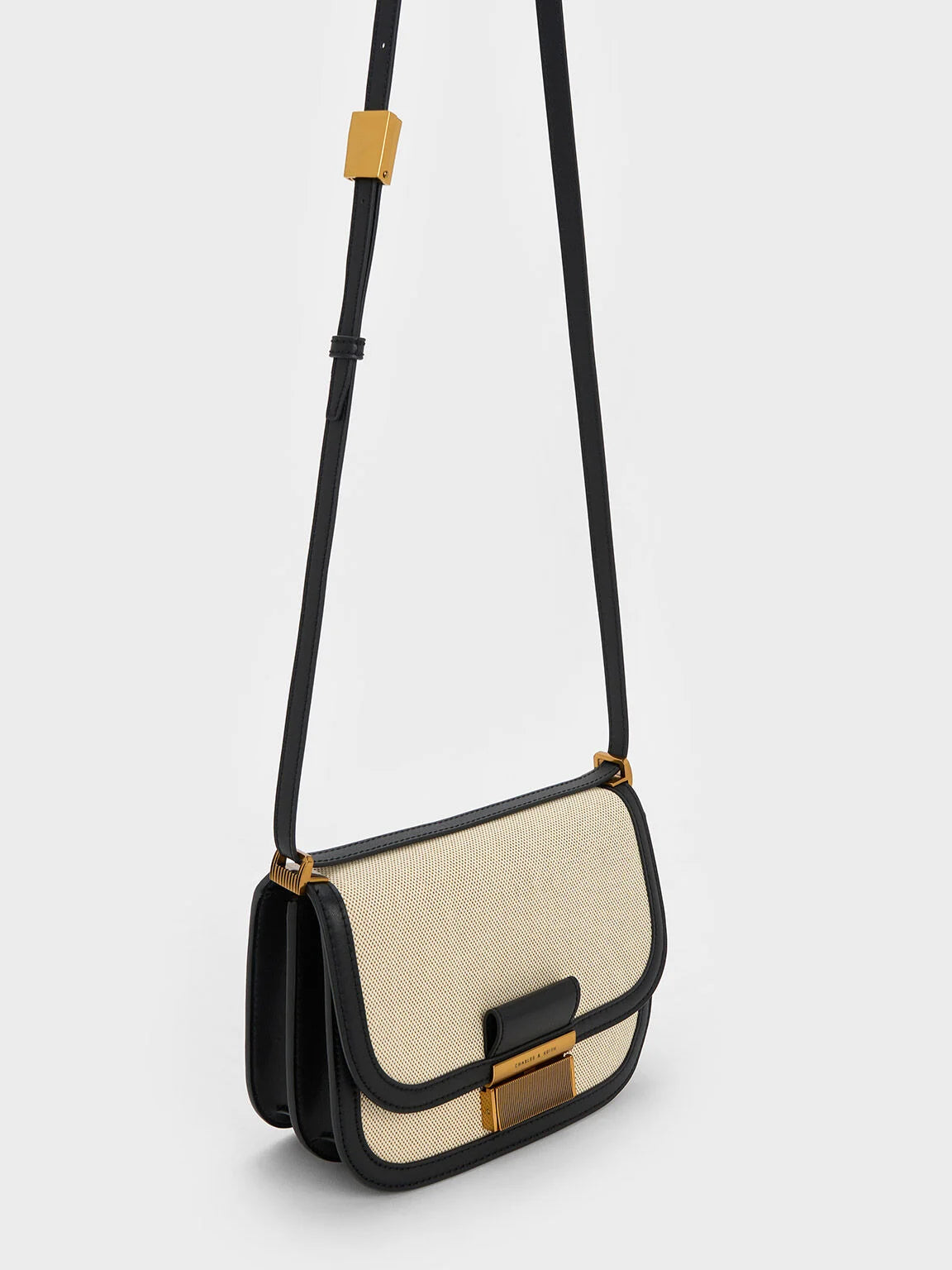 Charles & Ke*th - Charlot Canvas Crossbody Bag - Black