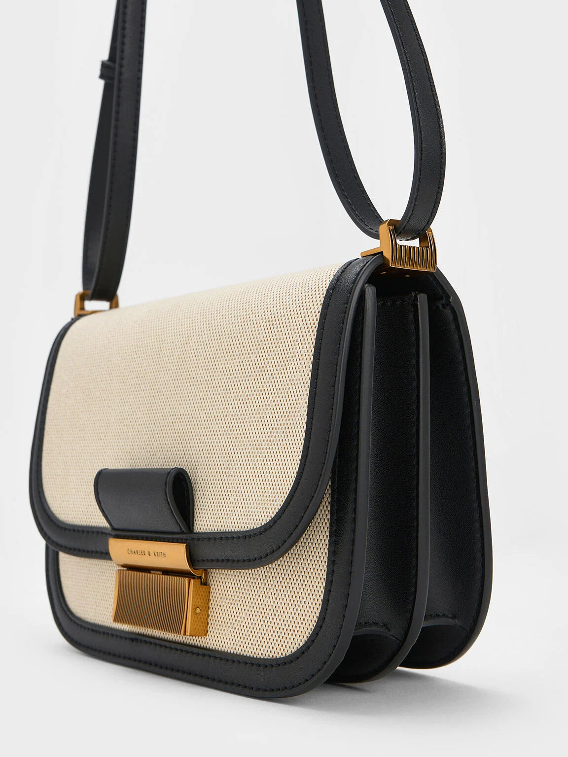 Charles & Ke*th - Charlot Canvas Crossbody Bag - Black