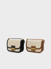 Charles & Ke*th - Charlot Canvas Crossbody Bag - Black