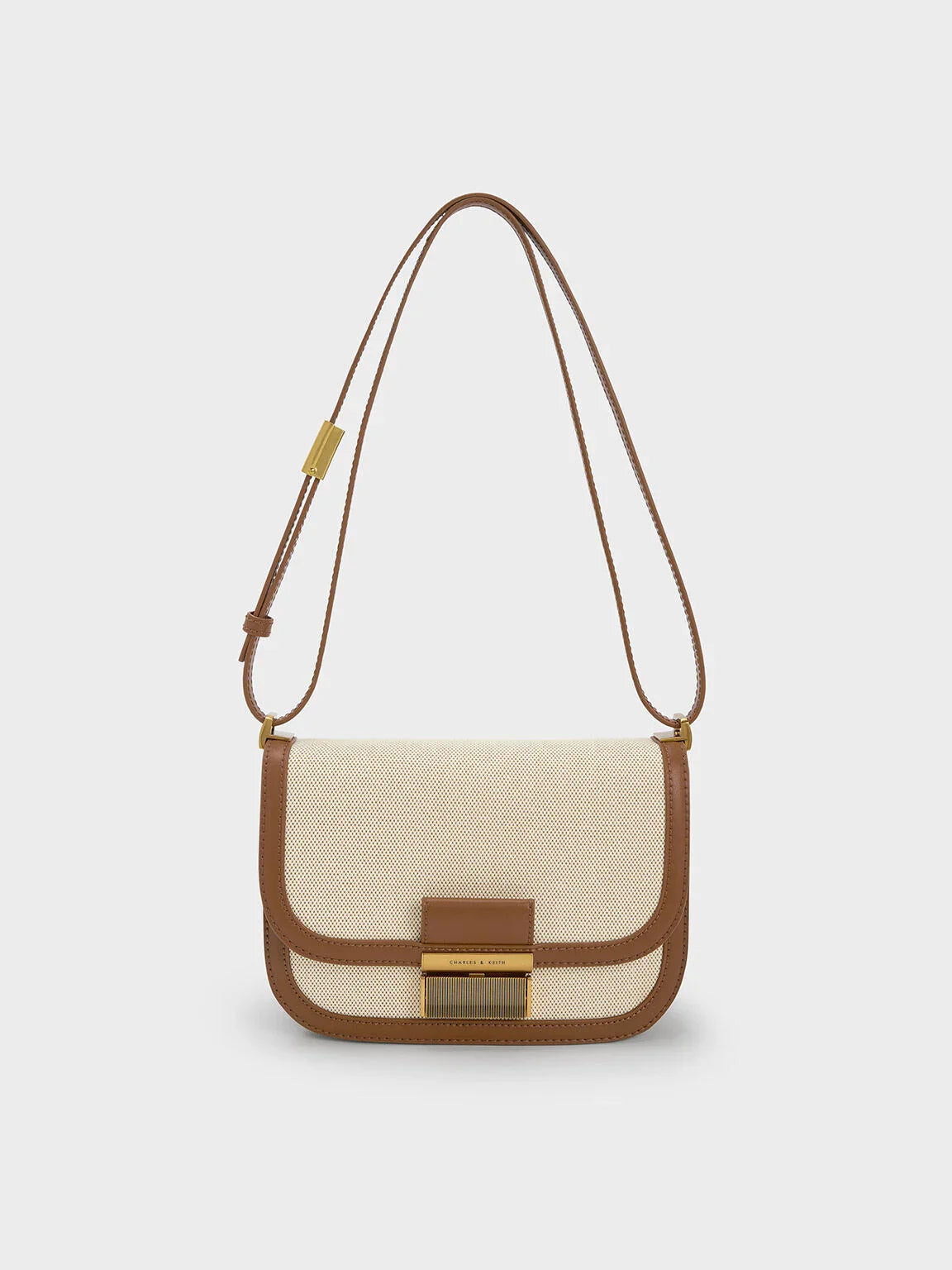 Charles & Ke*th - Charlot Canvas Crossbody Bag - Chocolate