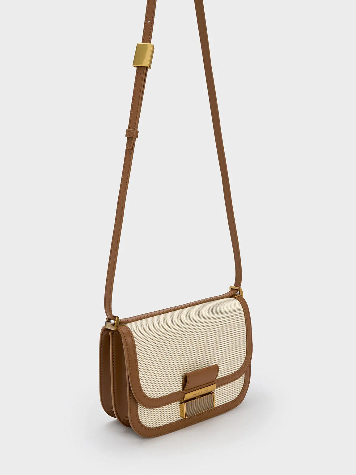 Charles & Ke*th - Charlot Canvas Crossbody Bag - Chocolate