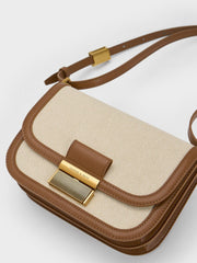 Charles & Ke*th - Charlot Canvas Crossbody Bag - Chocolate