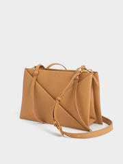 Charles & Ke*th - Midori Geometric Tote Bag - Camel