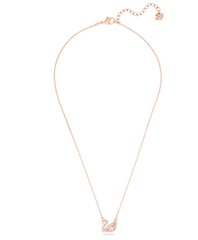 Swar*vski - Dancing Swan necklace - Rose Gold/Pink 5469989