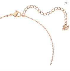 Swar*vski - Dancing Swan necklace - Rose Gold/Pink 5469989