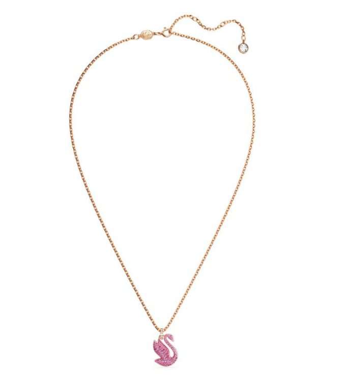 Swar*vski - Swan, Medium, Pink, Rose gold-tone plated - 5647552
