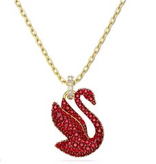 Swar*vski - Iconic Swan pendant Swan, Medium, Red, Gold-tone plated - 5647871
