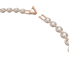 Swar*vski - Una Angelic Tennis necklace - Round Cut - Rose Gold - 5367845