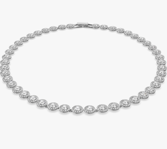 Swar*vski - White Rhodium plated Una Angelic Necklace - 5367853