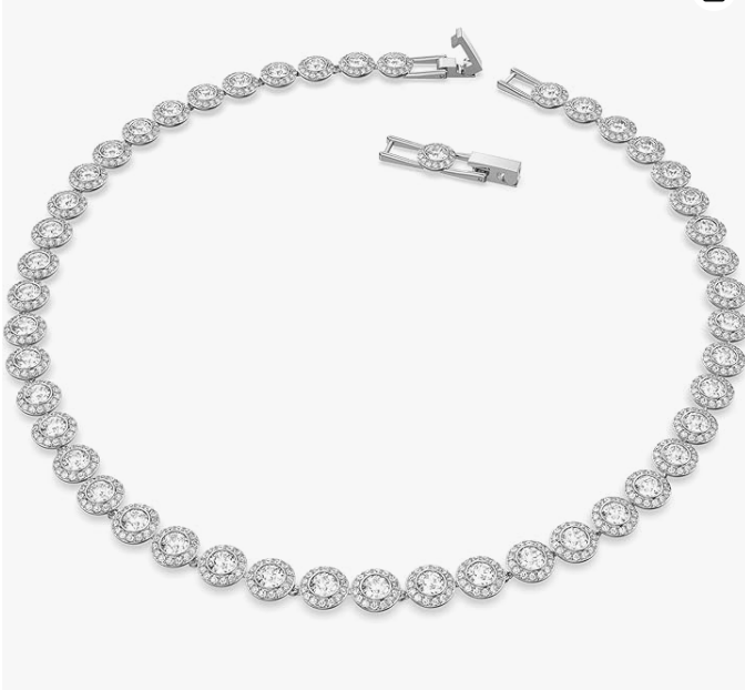 Swar*vski - White Rhodium plated Una Angelic Necklace - 5367853