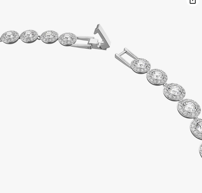 Swar*vski - White Rhodium plated Una Angelic Necklace - 5367853