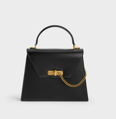 Charles & Ke*th - Samantha Envelope Top Handle Bag - Black