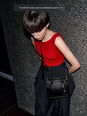 Charles & Ke*th - Rene Structured Top Handle Bag - Black