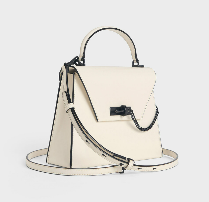 Charles & Ke*th - Samantha Envelope Top Handle Bag - Cream