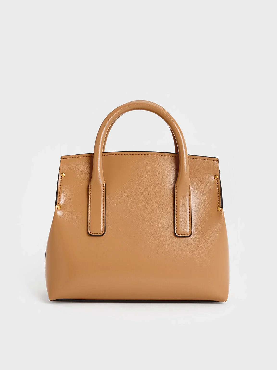 Charles & Ke*th - Rene Structured Top Handle Bag - Toffee