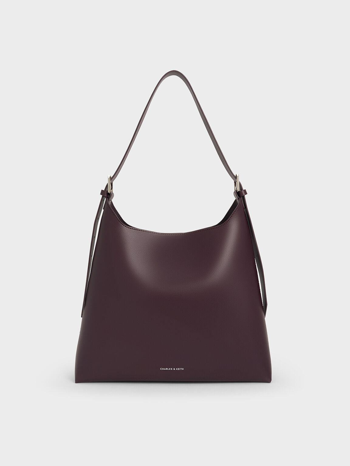 Charles & Ke*th - Hertha Trapeze Slouchy Hobo Bag - Burgundy