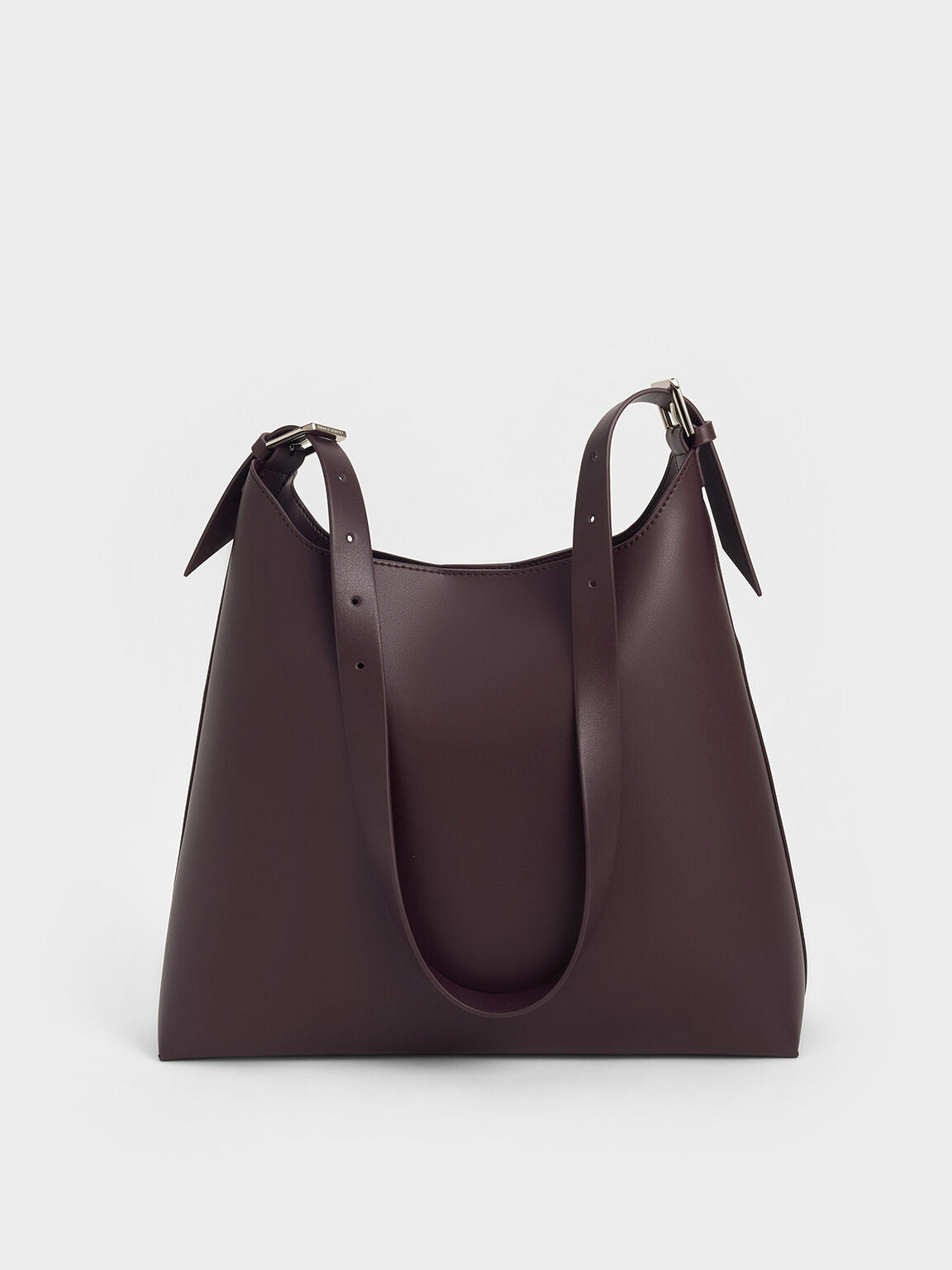 Charles & Ke*th - Hertha Trapeze Slouchy Hobo Bag - Burgundy