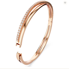 Swar*vski - Bangle - Twist Rows Rose Gold - 5620552