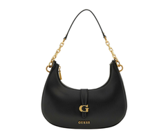 Gues* - Kuba top zip shoulder bag- Brown