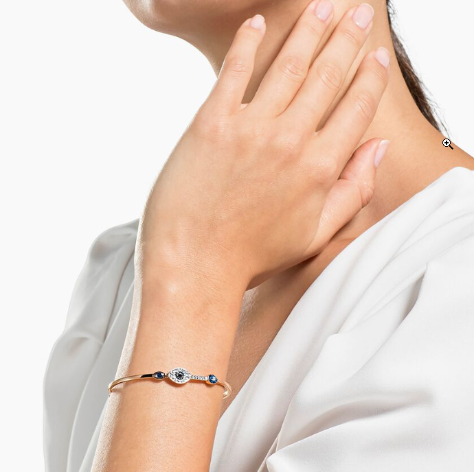 Swar*vski - Symbolica bangle - Evil eye, Blue, Mixed metal finish - 5171991