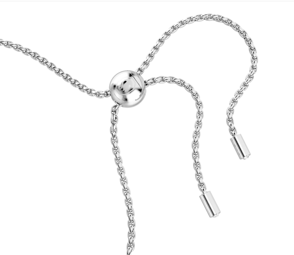 Swar*vski - Matrix Tennis Bracelet - Combined round cuts, White, Rhodium plated - 5677813