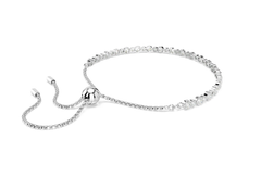 Swar*vski - Matrix Tennis Bracelet - Combined round cuts, White, Rhodium plated - 5677813