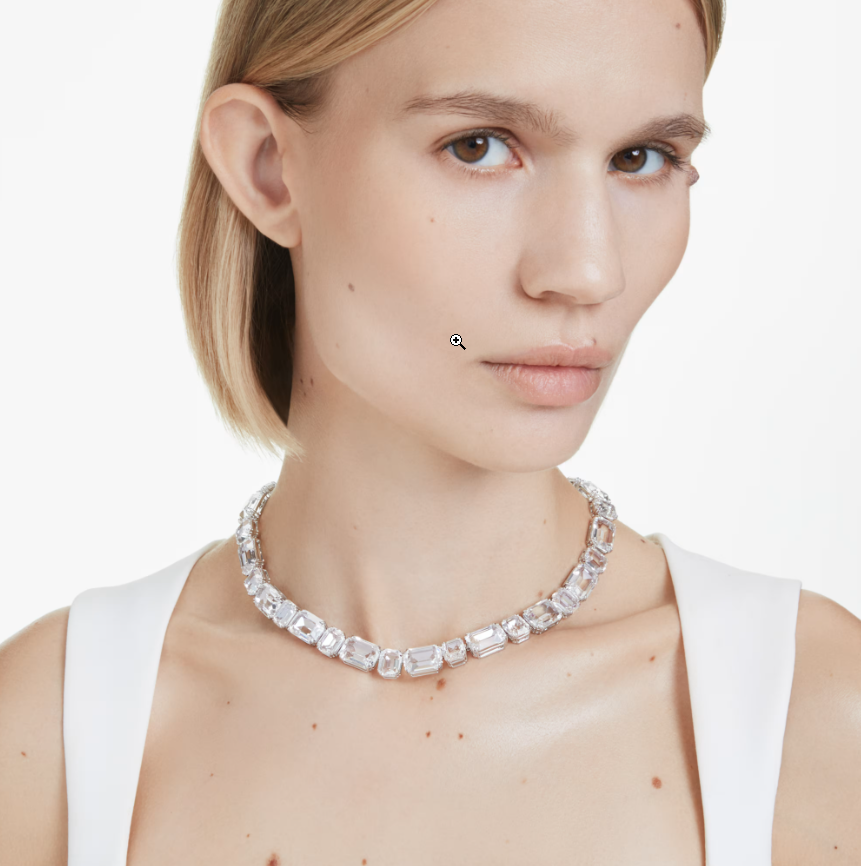 Swar*vski - Millenia Tennis necklace - Octagon cut, White, Rhodium plated - 5705757