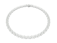 Swar*vski - Matrix Tennis necklace Pear cut, White, Rhodium plated - 5662277
