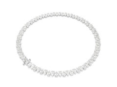 Swar*vski - Matrix Tennis necklace Pear cut, White, Rhodium plated - 5662277