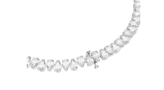 Swar*vski - Matrix Tennis necklace Pear cut, White, Rhodium plated - 5662277