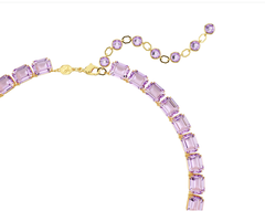Swar*vski - Millenia Tennis necklace Octagon cut, Purple, Gold-tone plated - 5705754